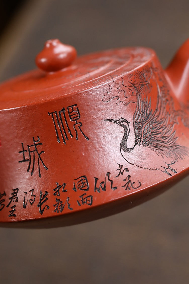 【储老师创作新品，精刻高货欣赏】 东盟紫砂行业领军人物新作【柱础•贵妃出浴】陶刻圣手—国礼艺术家(高级)（储国峰）