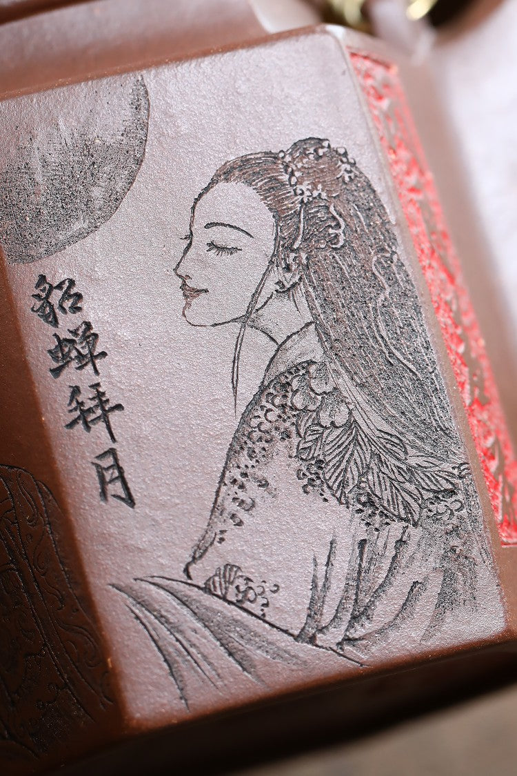 《“洋桶王”——储铭传承》储老师代表版面——｛四大美女} 东盟紫砂行业领军人物新作【六方洋桶·四大美女】