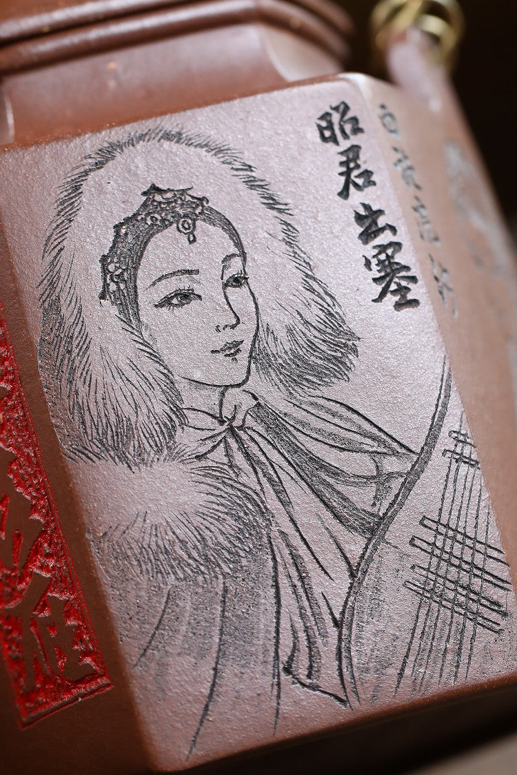 《“洋桶王”——储铭传承》储老师代表版面——｛四大美女} 东盟紫砂行业领军人物新作【六方洋桶·四大美女】