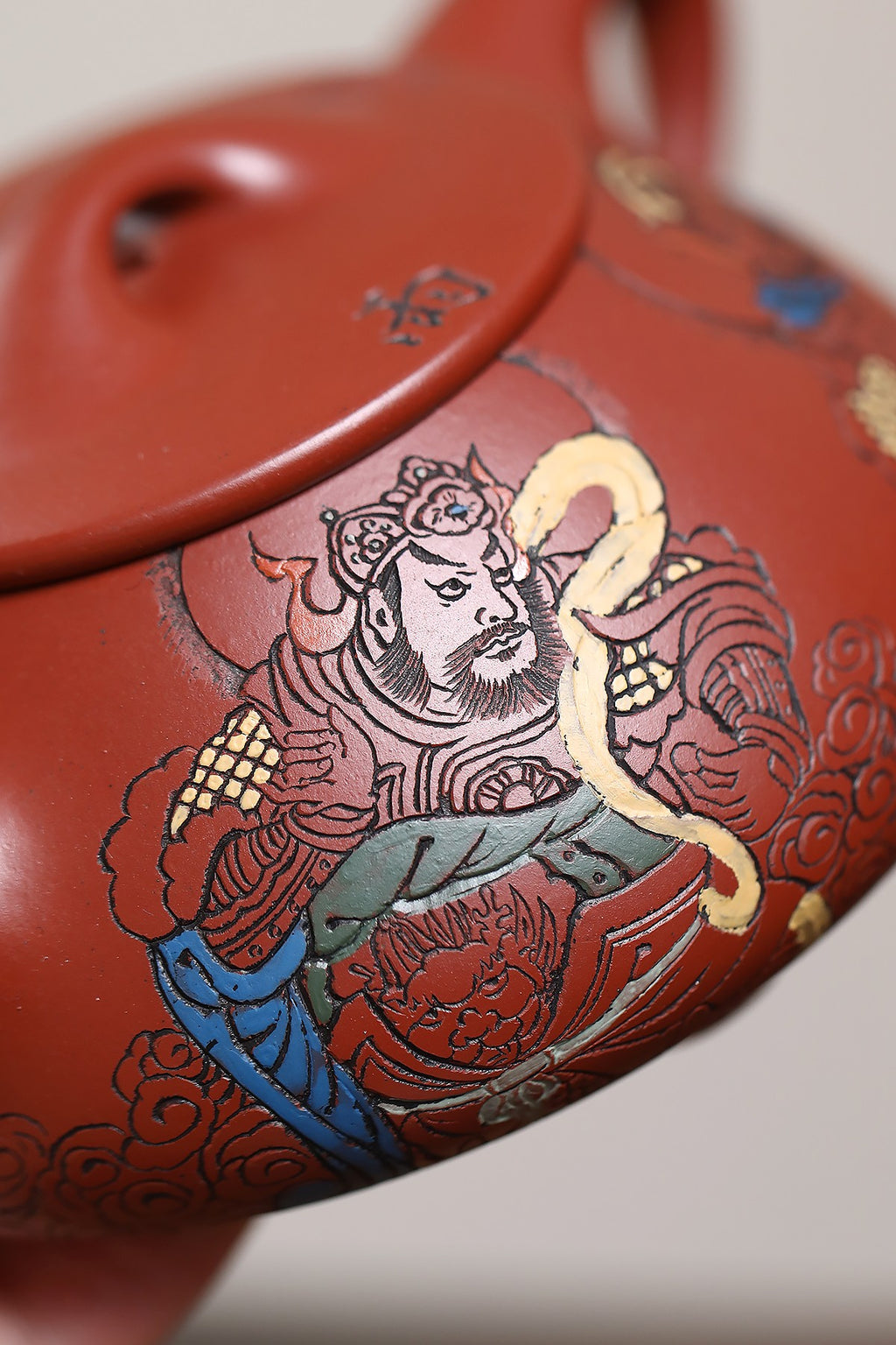 《储老师代表作之四大天王系列》 东盟紫砂行业领军人物新作【四大天王石瓢】陶刻圣手—国礼艺术家(高级)（储国峰）