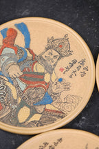 东盟紫砂行业领军人物新作【四大天王壶承.赏盘套组】 (一套4只) 陶刻圣手—国礼艺术家(高级)（储国峰）