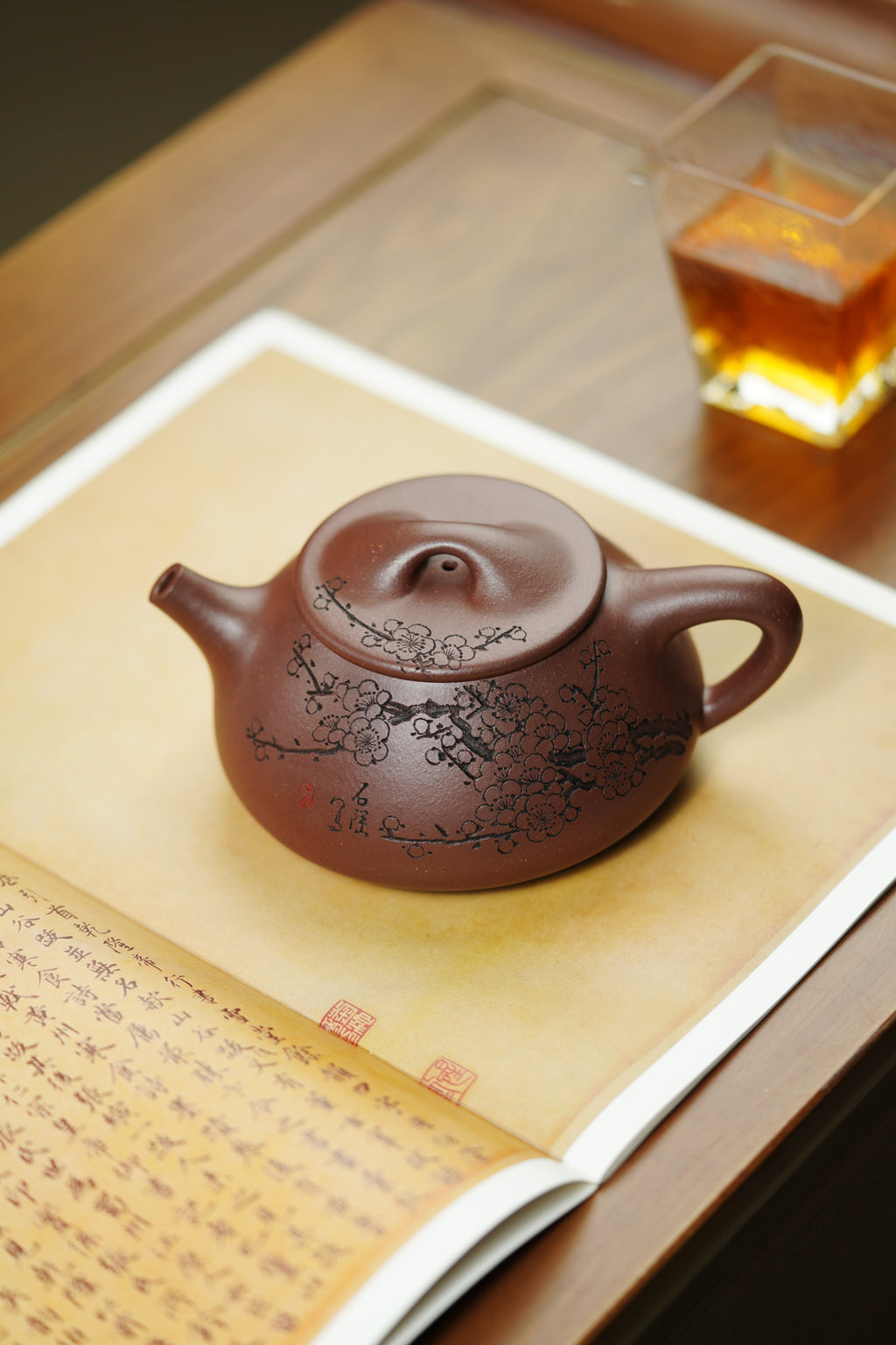 中国紫砂界当代梅王·朱炳浩(石陶）巅峰臻品·大拍同款5.7万《满瓢》——原矿优质老紫泥·420cc
