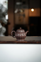 范大生嫡脉·江苏省大师范秀芳·紫砂臻品《高合菱壶》——原矿优质天青泥·330cc（入册款代表作）
