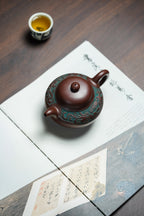 国大师邱玉林亲制｜顶奢稀有传世臻品《螭龙福圆壶》——原矿优质底槽清·260cc ——中国陶瓷艺术大师·邱玉林·亲制