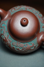 国大师邱玉林亲制｜顶奢稀有传世臻品《螭龙福圆壶》——原矿优质底槽清·260cc ——中国陶瓷艺术大师·邱玉林·亲制