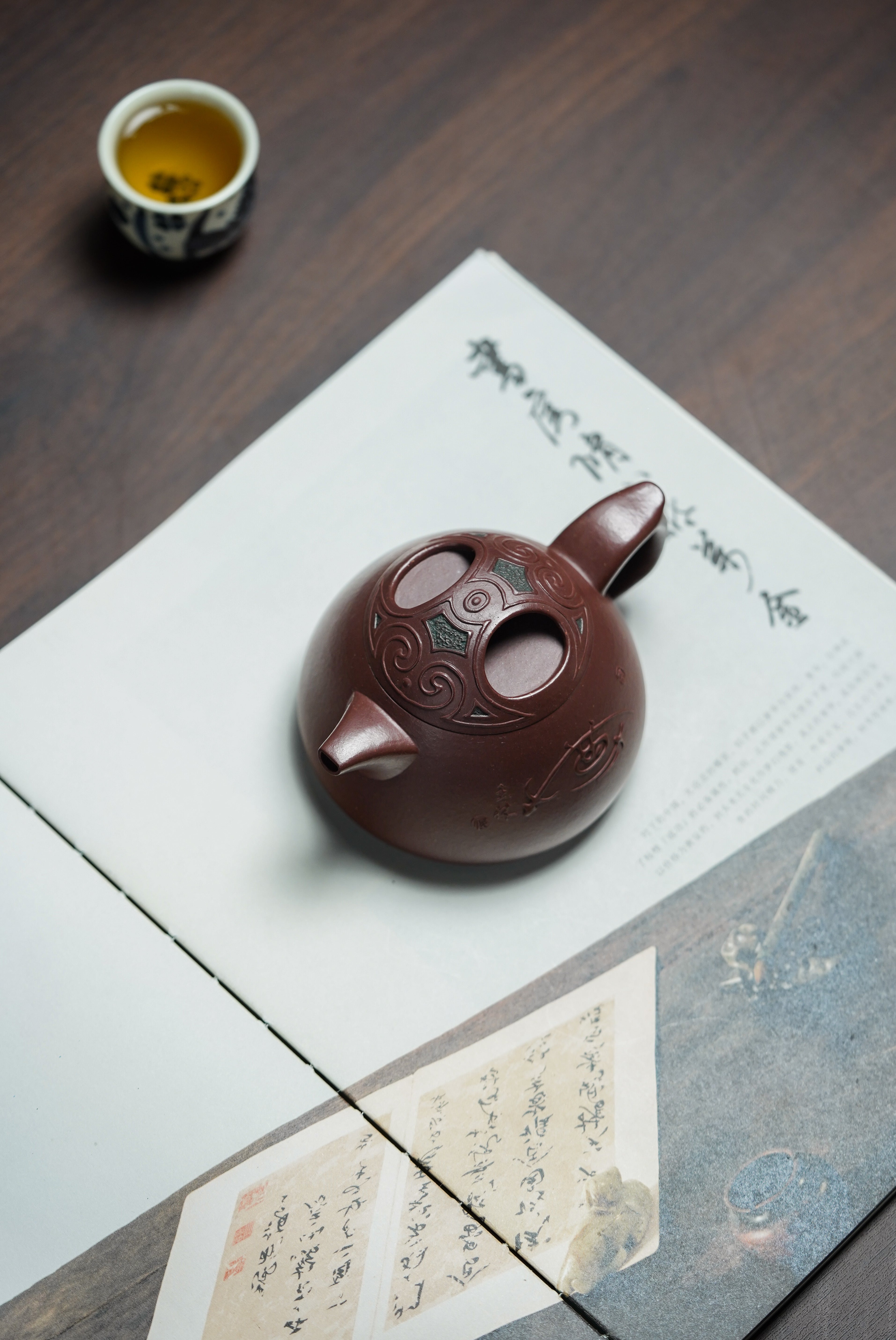 国大师邱玉林亲制｜顶奢真金稀有臻品《扭转乾坤》原矿优质底槽清180cc | 中国陶瓷艺术大师亲制