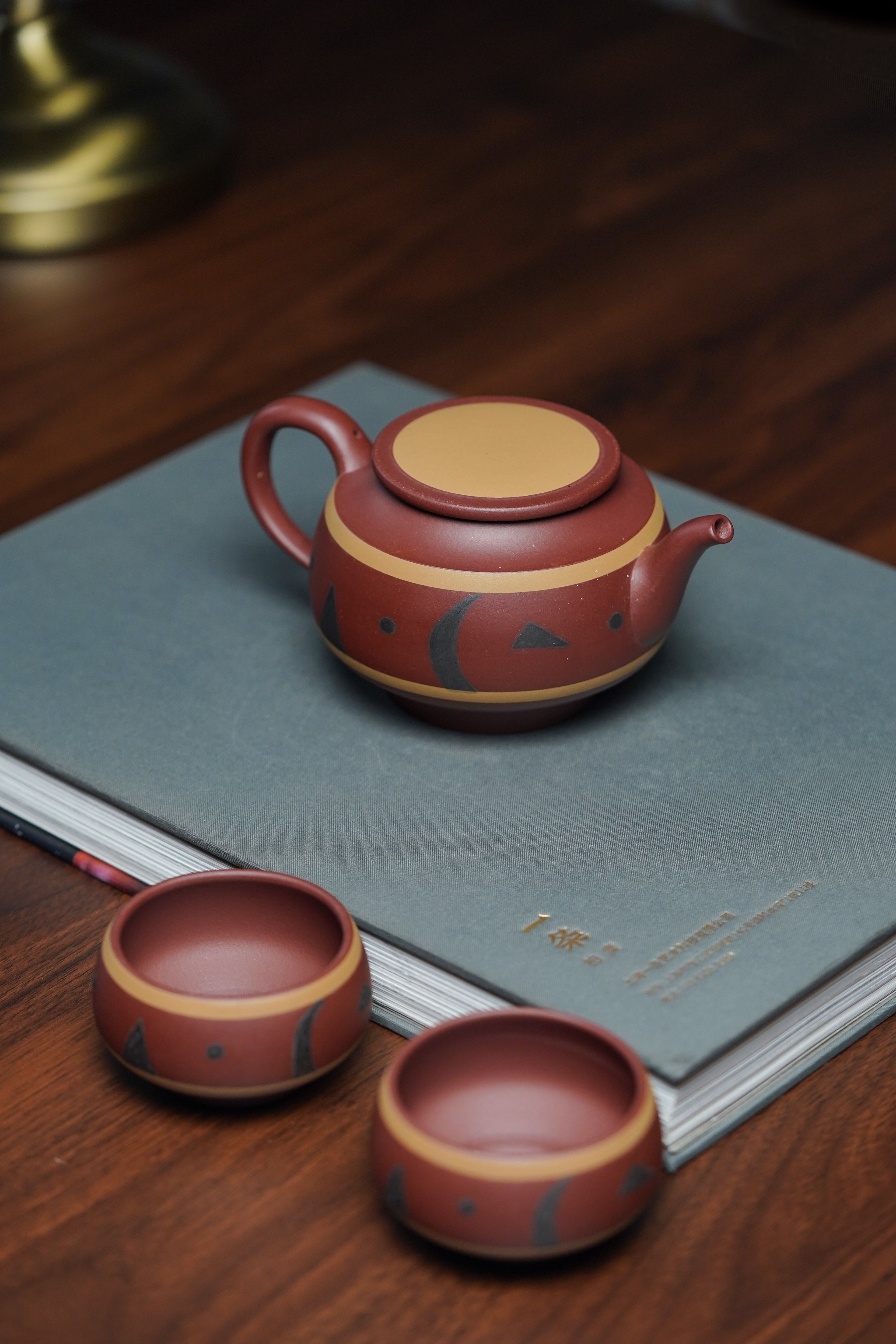 国匠臻藏 葛军大师·原创紫砂重器《夏韵套组》鼎级荣衔 业界标杆——原矿优质清水泥·280cc