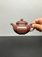 沈更轶大师巅峰之作【六方仿古壶】——原矿优质老紫泥·200cc ——正高级工艺美术师·沈更轶 亲制孤品