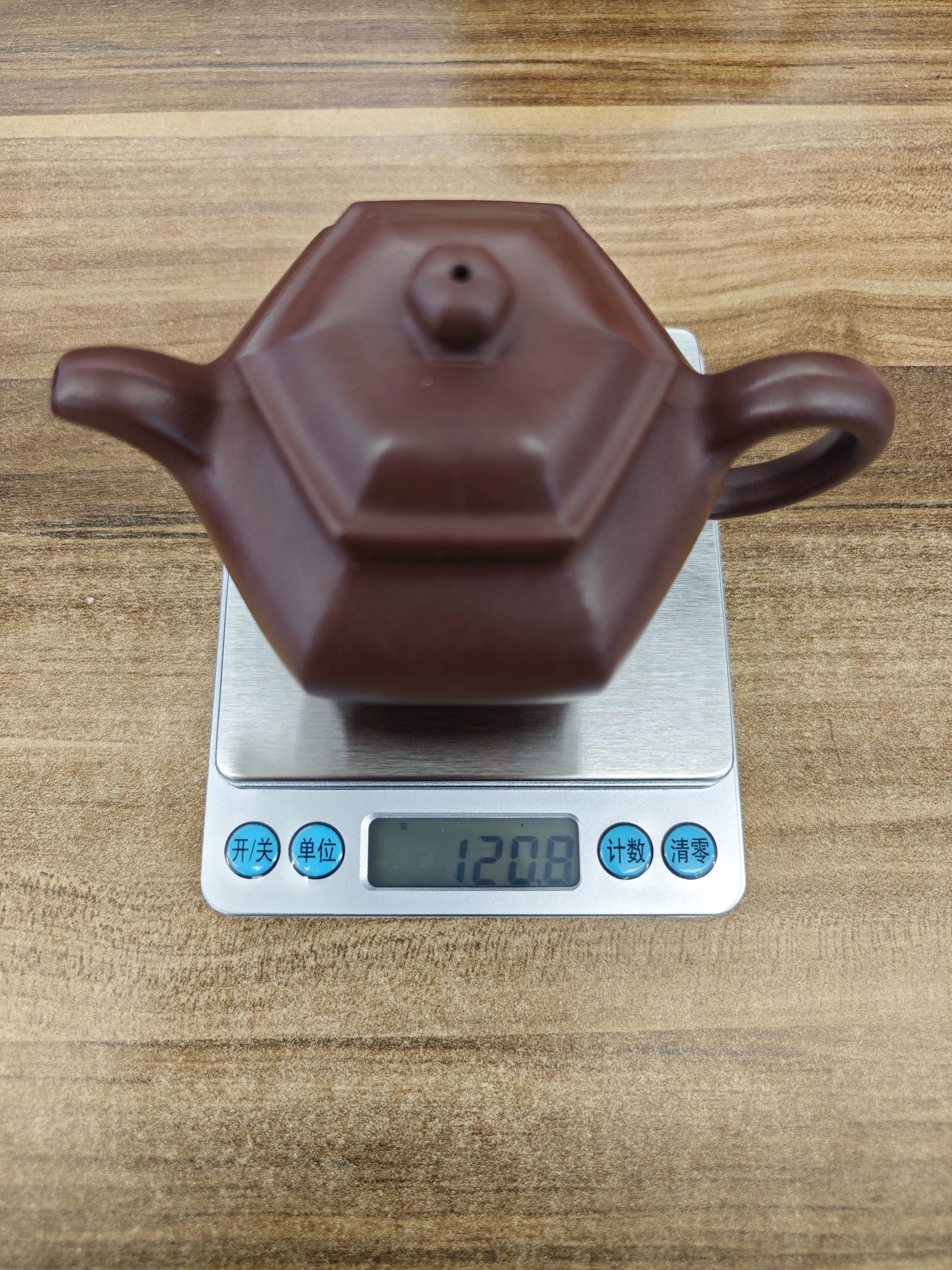沈更轶大师巅峰之作【六方仿古壶】——原矿优质老紫泥·200cc ——正高级工艺美术师·沈更轶 亲制孤品