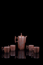 储立之大师传世典藏重器《青云直上套组》是礼藏双宜首选的高端艺术品！  ——原矿优质 紫泥·350cc