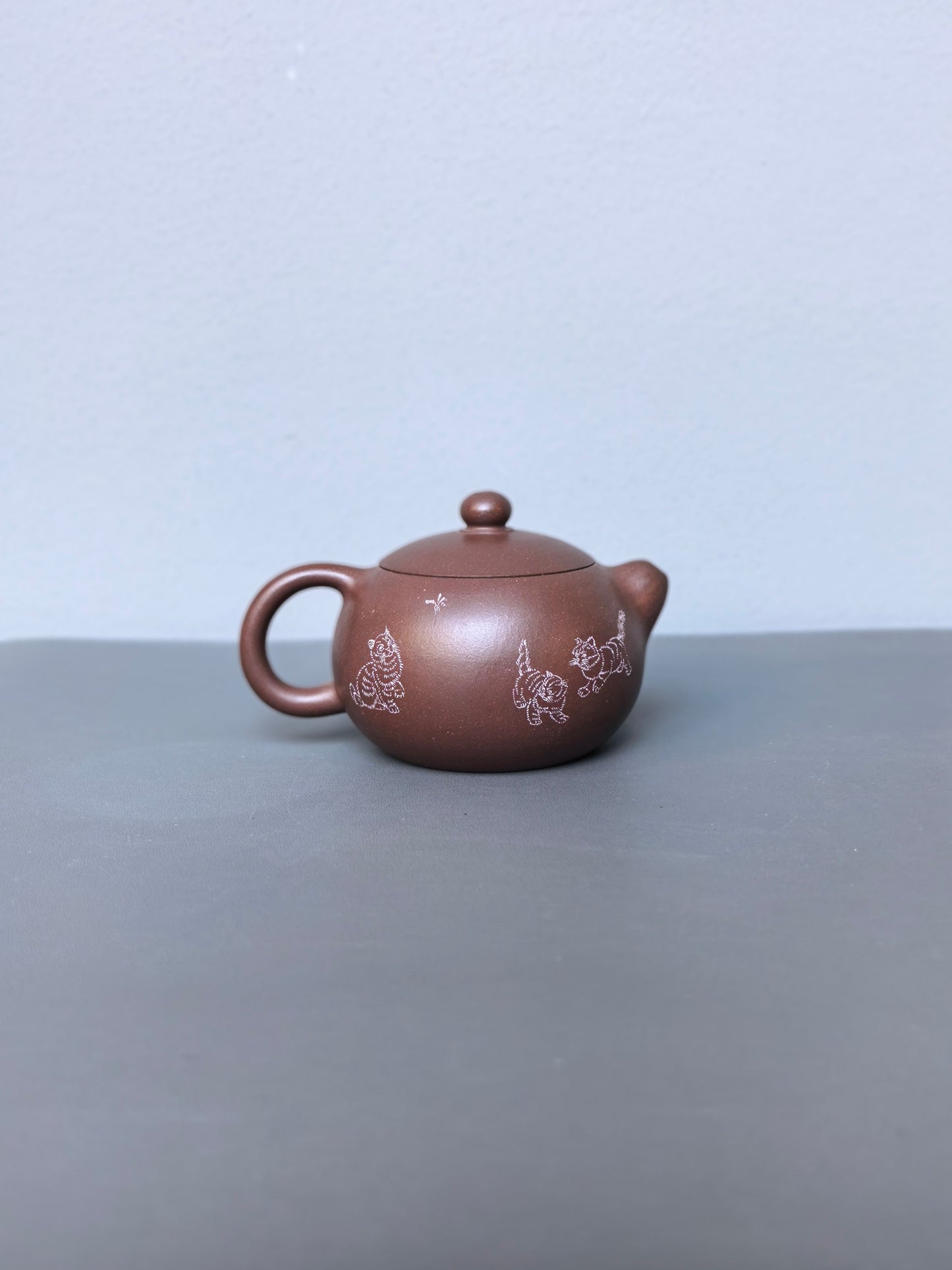 省大师吴培林高徒·王雅丽制【西施壶】世家传承·精工之作——泥料：原矿优质老紫泥·200cc