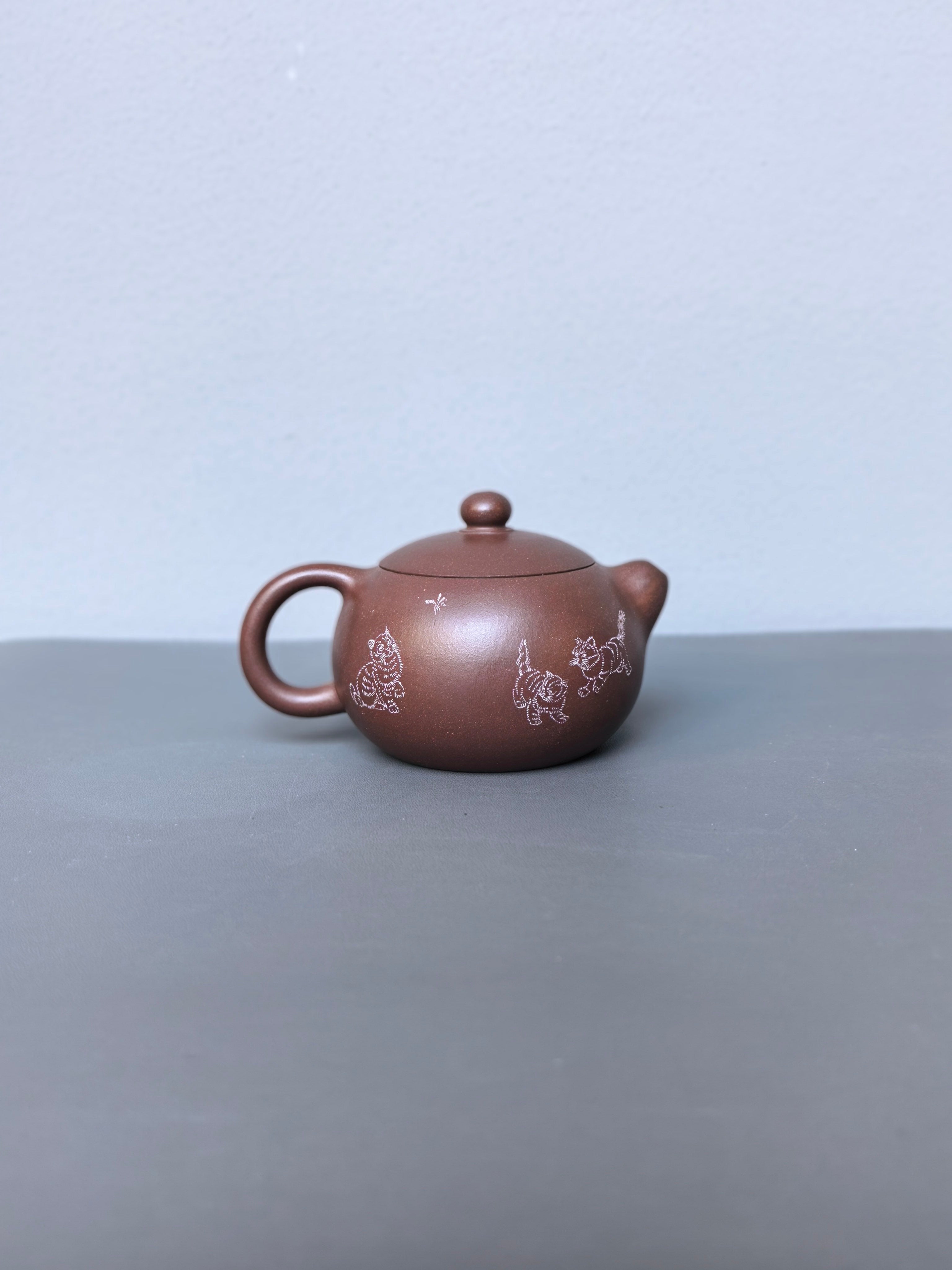 省大师吴培林高徒·王雅丽制【西施壶】世家传承·精工之作——泥料：原矿优质老紫泥·200cc