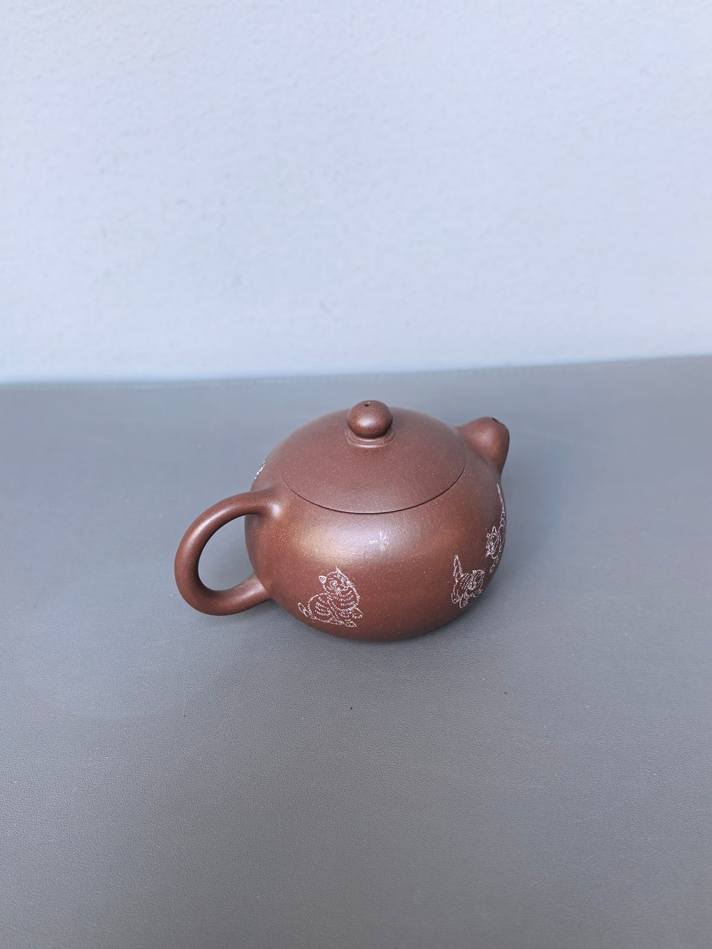 省大师吴培林高徒·王雅丽制【西施壶】世家传承·精工之作——泥料：原矿优质老紫泥·200cc