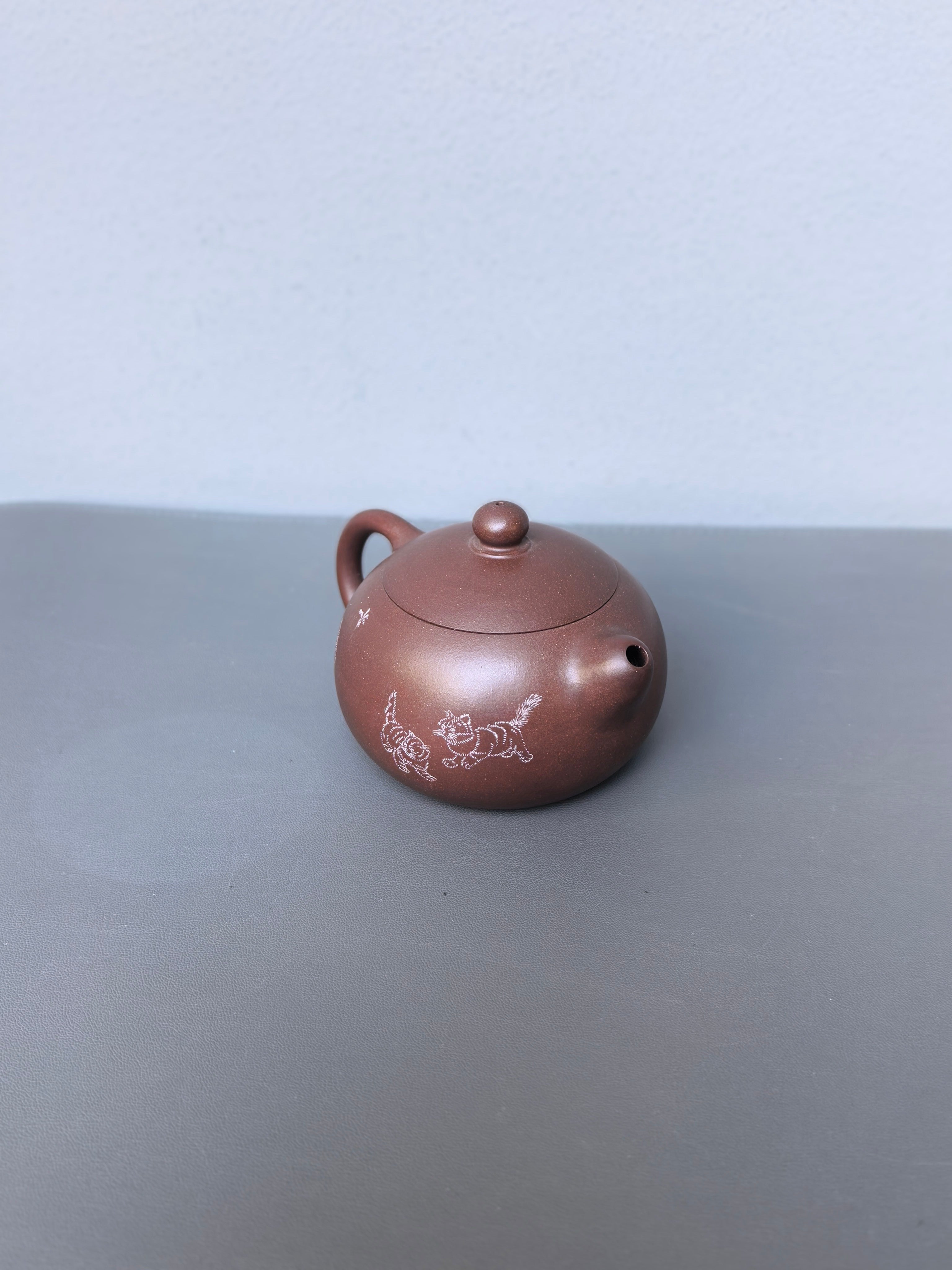 省大师吴培林高徒·王雅丽制【西施壶】世家传承·精工之作——泥料：原矿优质老紫泥·200cc