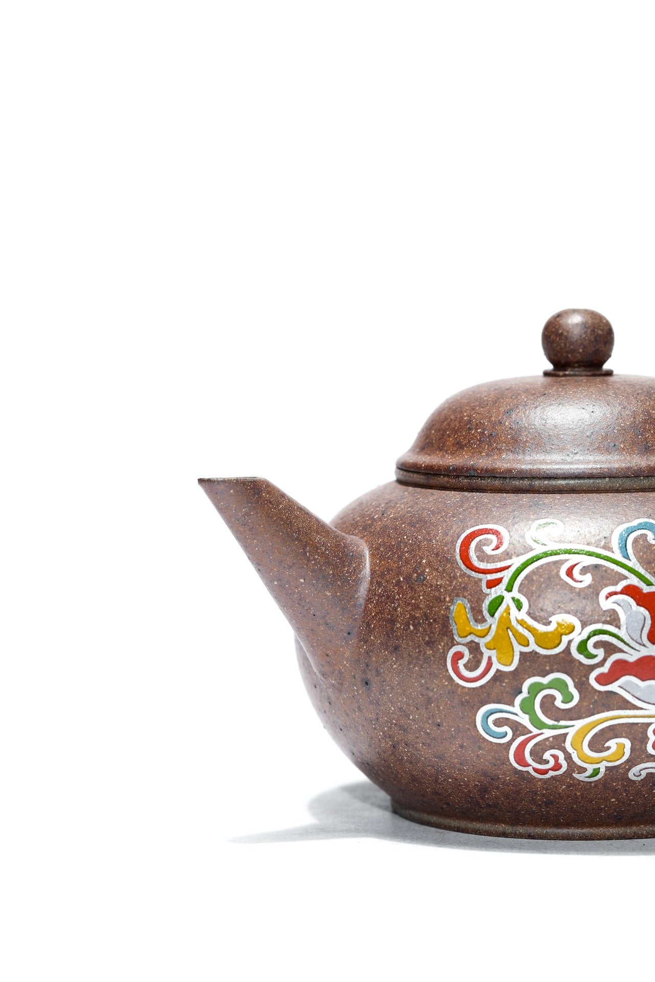 工艺师精品佳作，柴烧薄胎《水平壶》花开富贵！ ——工艺美术师·潘老师 ——原矿优质本山段泥柴烧·160cc