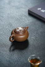紫砂窑宝级柴烧《熊猫壶》精致有趣小重器！ ——原矿黄金段柴烧·180cc ——实力派陶艺家·周满星