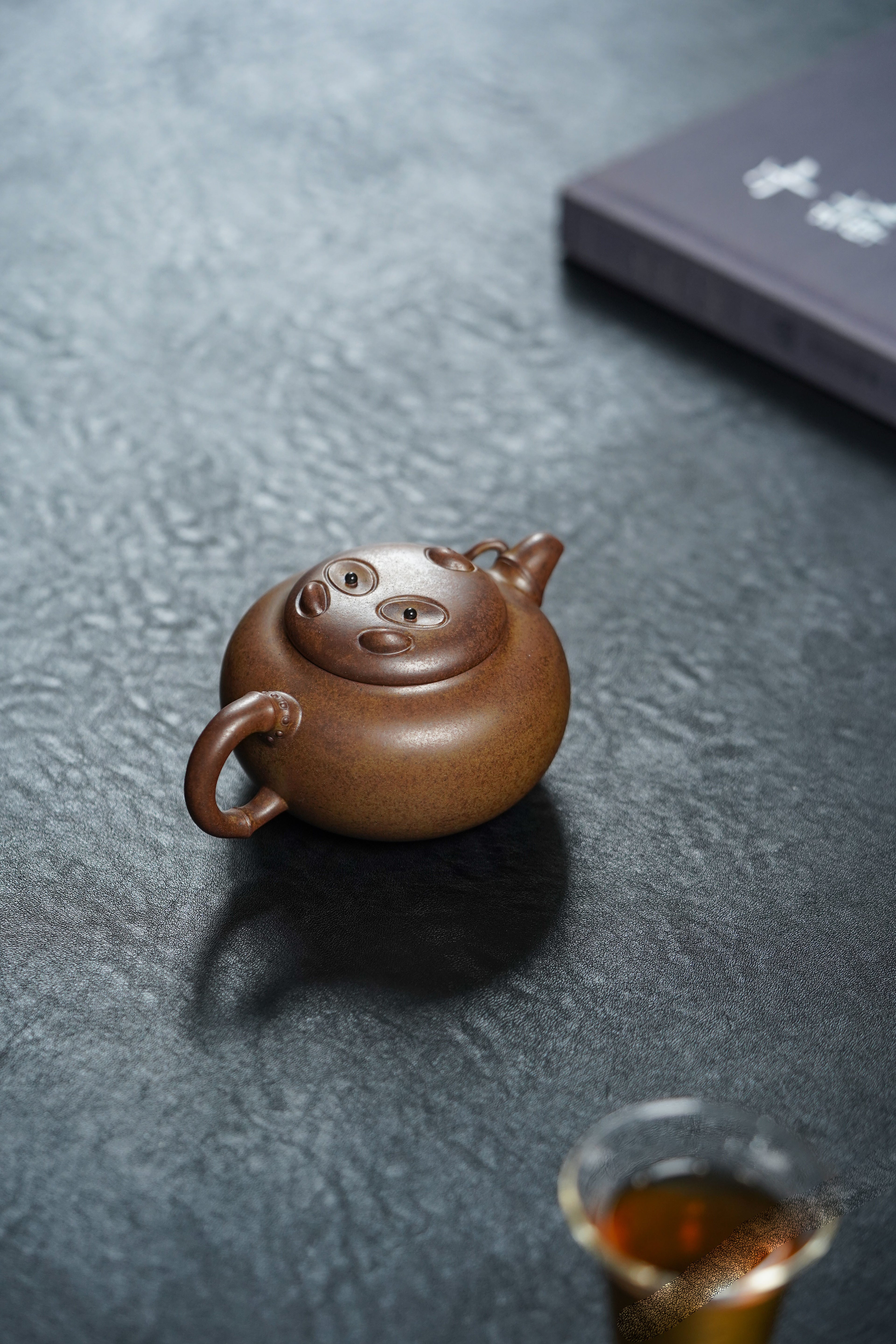 紫砂窑宝级柴烧《熊猫壶》精致有趣小重器！ ——原矿黄金段柴烧·180cc ——实力派陶艺家·周满星