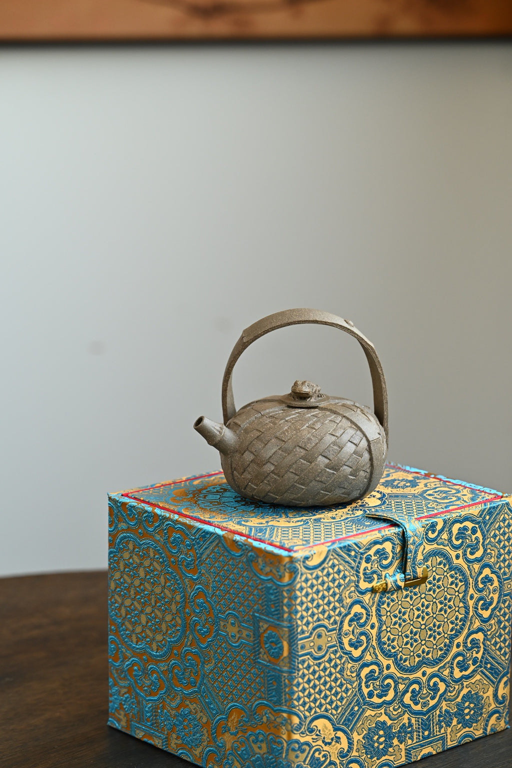 蟾竹提梁 ·全手工  /实力派陶手作品/容量250cc/原矿段泥
