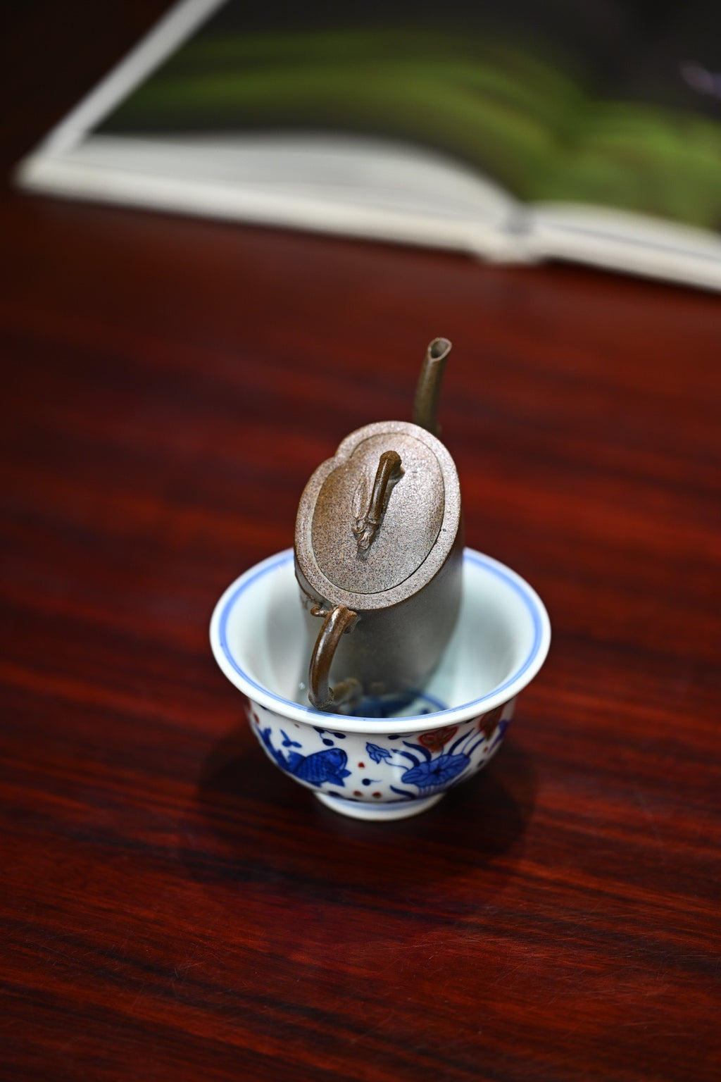 雅竹·全手工/容量100cc/老段柴烧 以竹成型，恰如一段竹节，古朴内敛