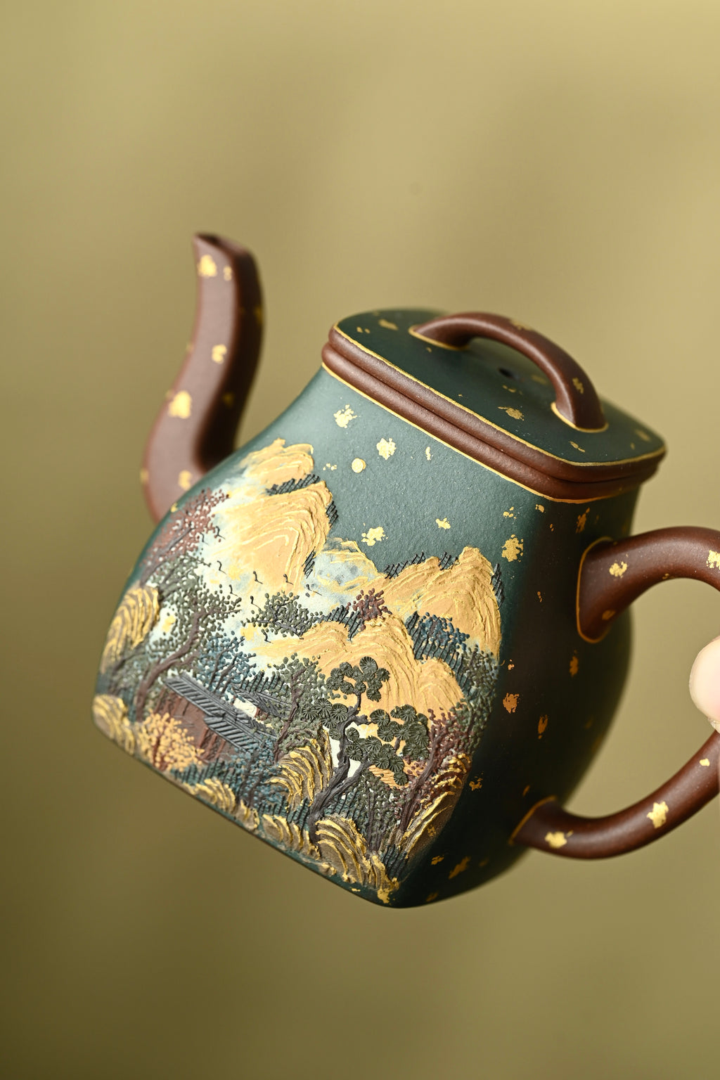 饮方·夏·日照金山/六届全手工大赛一等奖高工施昌作品/容量200cc/原矿底槽清