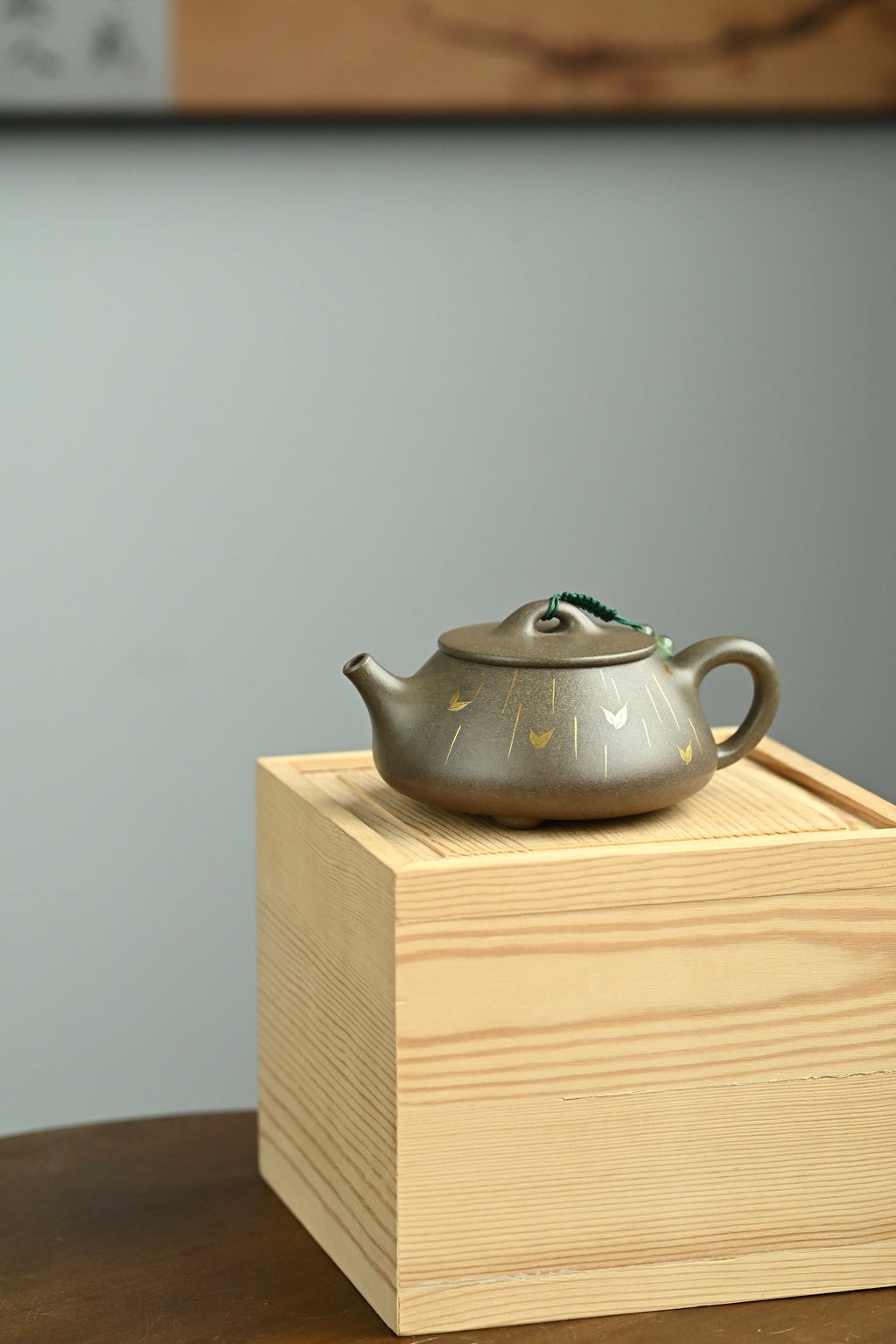 令瓢·谷雨/范泽锋夫人国高工汤宣武作品 /容量260cc/原矿青玉段
