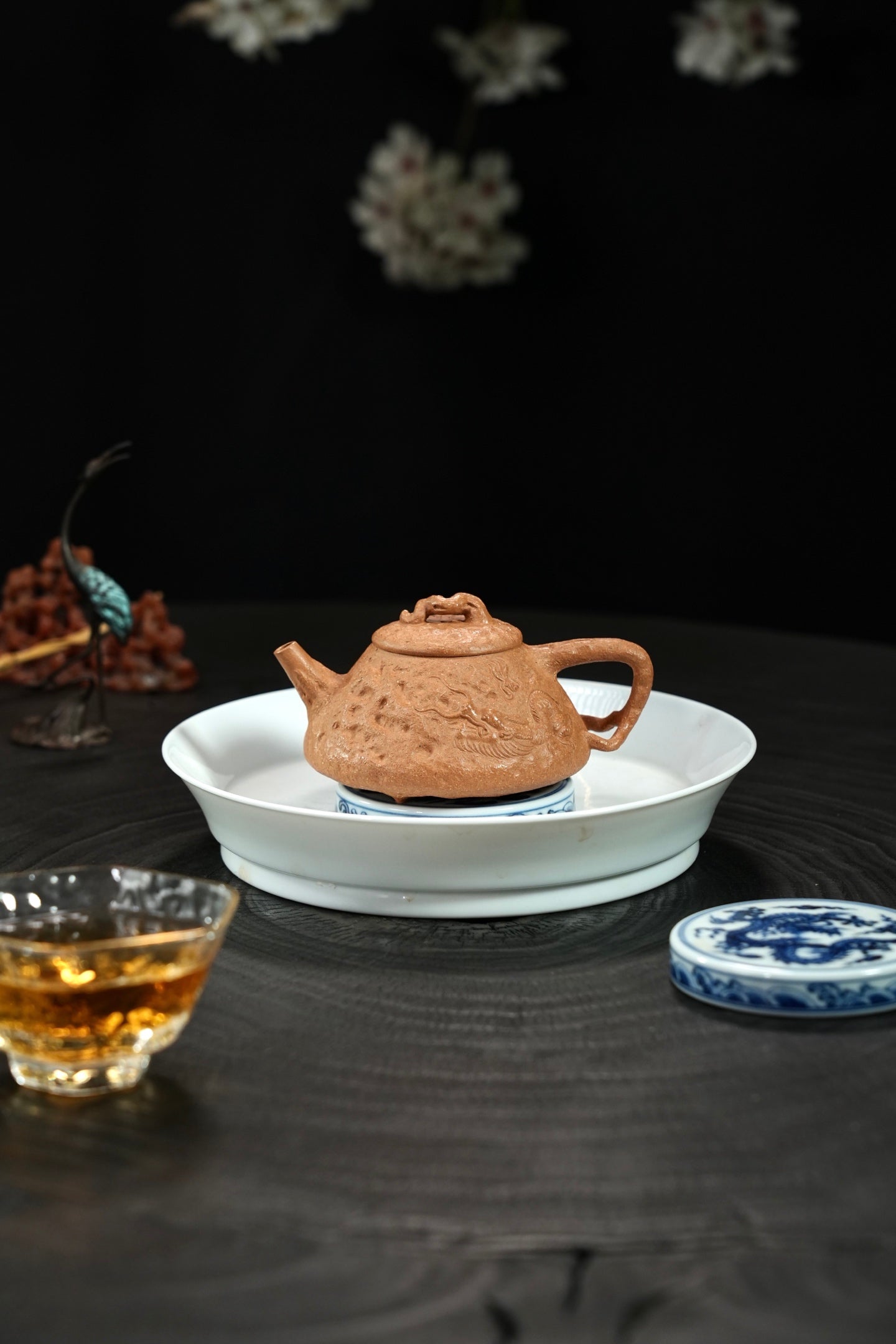 全手工【隐龍石瓢】 原矿极品老段泥·120cc·内推孔