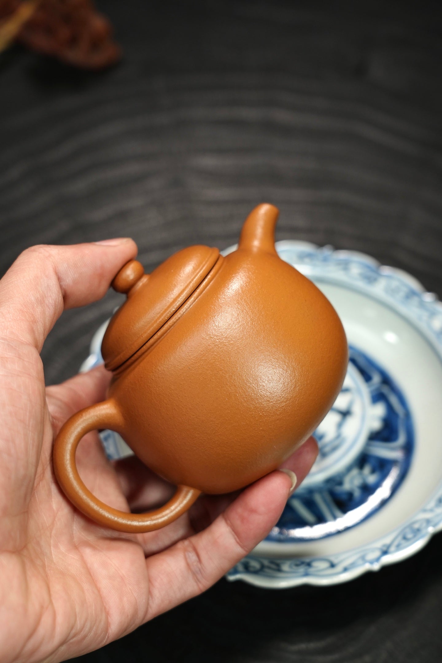 全手工【六方合蕴】 原矿极品老紫泥·230cc·7孔
