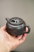 全手工【牛盖莲子】 原矿极品天青泥·200cc·内推孔