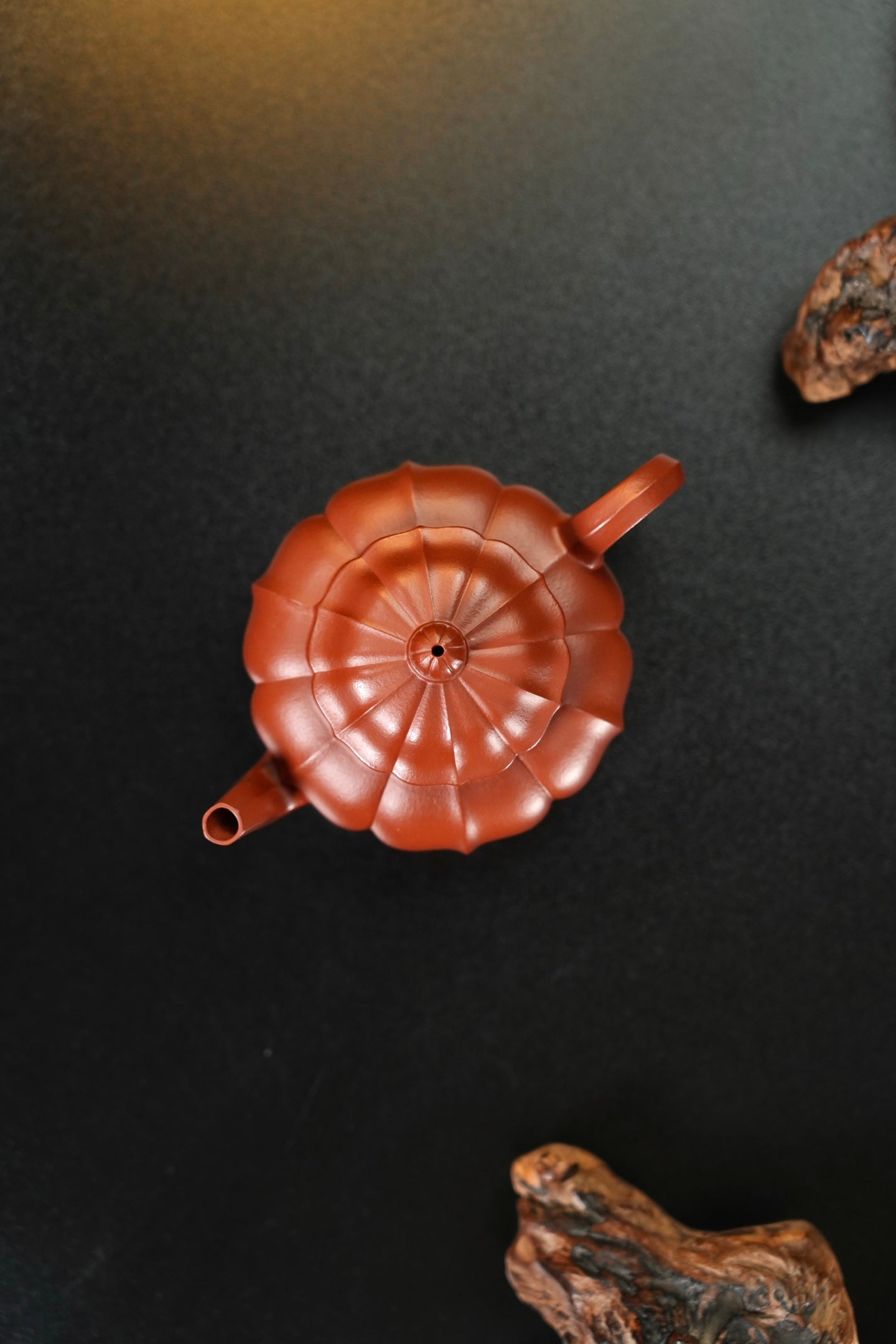 精品👍·全手工【玲珑宫灯】 原矿极品朱泥·170cc·内推孔