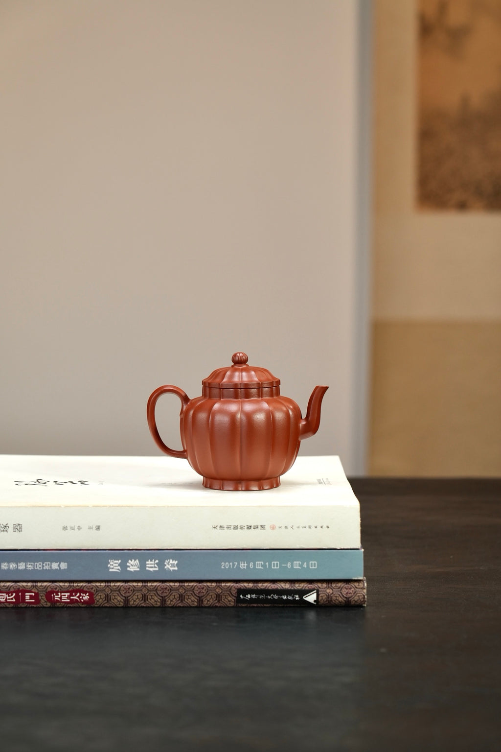 精品👍·全手工【玲珑宫灯】 原矿极品朱泥·170cc·内推孔