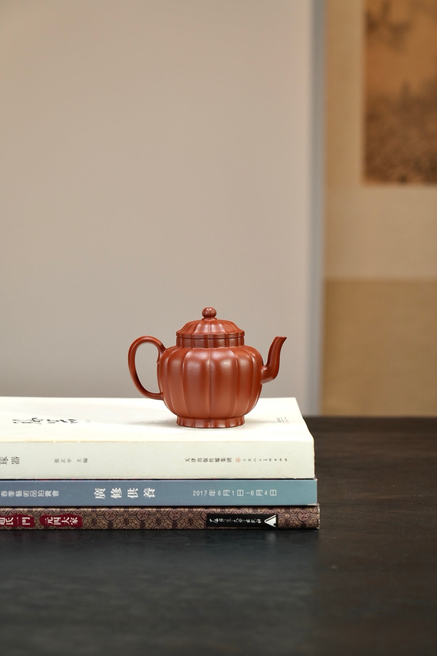 精品👍·全手工【玲珑宫灯】 原矿极品朱泥·170cc·内推孔