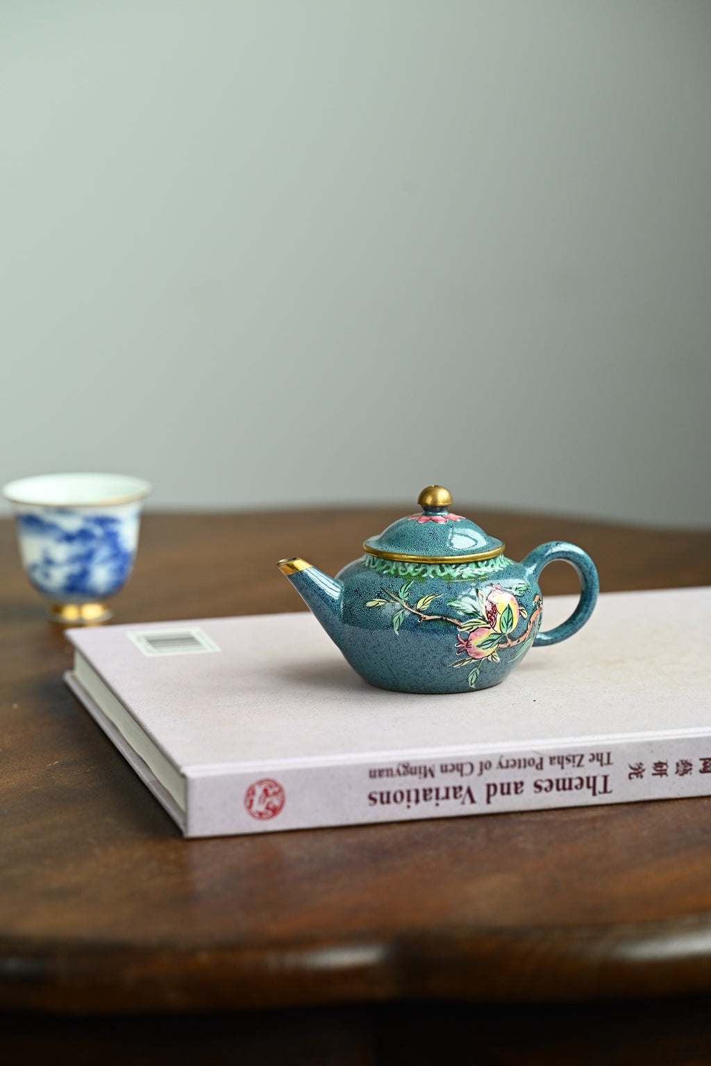 珐琅彩包铜·东南亚回流壶 /水磨工艺包铜/容量115cc～150cc/家藏民国绿