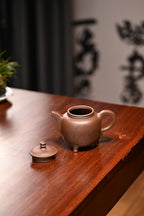 范家壶庄少庄主 范坚.三足鼎  张重庆刊  原矿紫泥  350ml