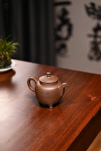 范家壶庄少庄主 范坚.三足鼎  张重庆刊  原矿紫泥  350ml