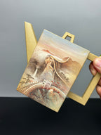 双宗师合璧·紫砂史巅峰 紫砂界天花板泥画｜何光宏·邱玉林联袂创作稀世孤品《砖方壶》——原矿优质本山绿泥·480cc