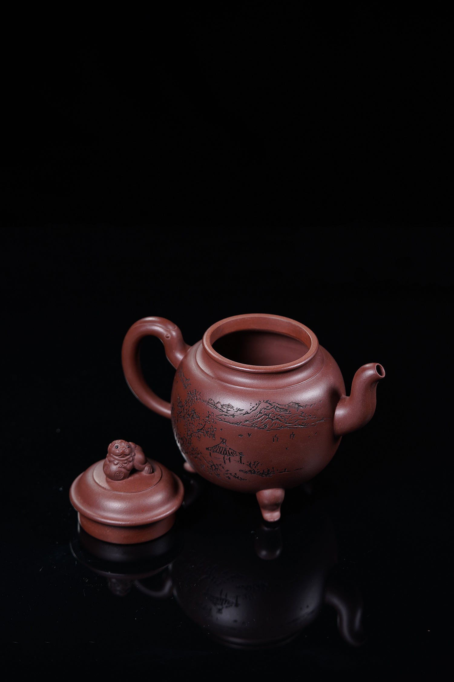 储立之大师传世典藏重器《云烟壶》是礼藏双宜首选的高端艺术品！  ——原矿优质 底槽清·390cc