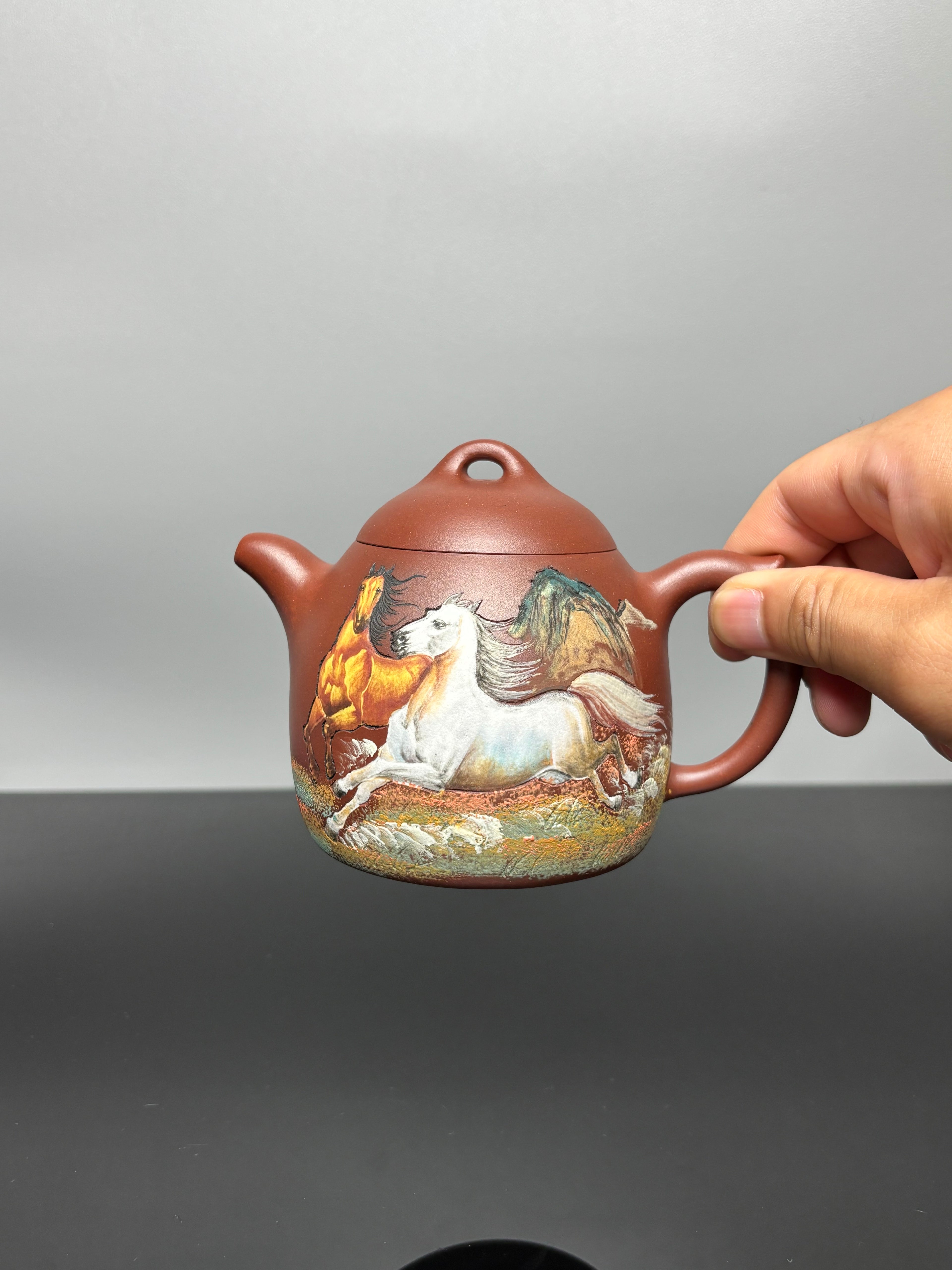 范泽锋高徒·省大师邱爽制｜国大师邱玉林装饰《秦权壶》 ——原矿优质底槽清·350cc