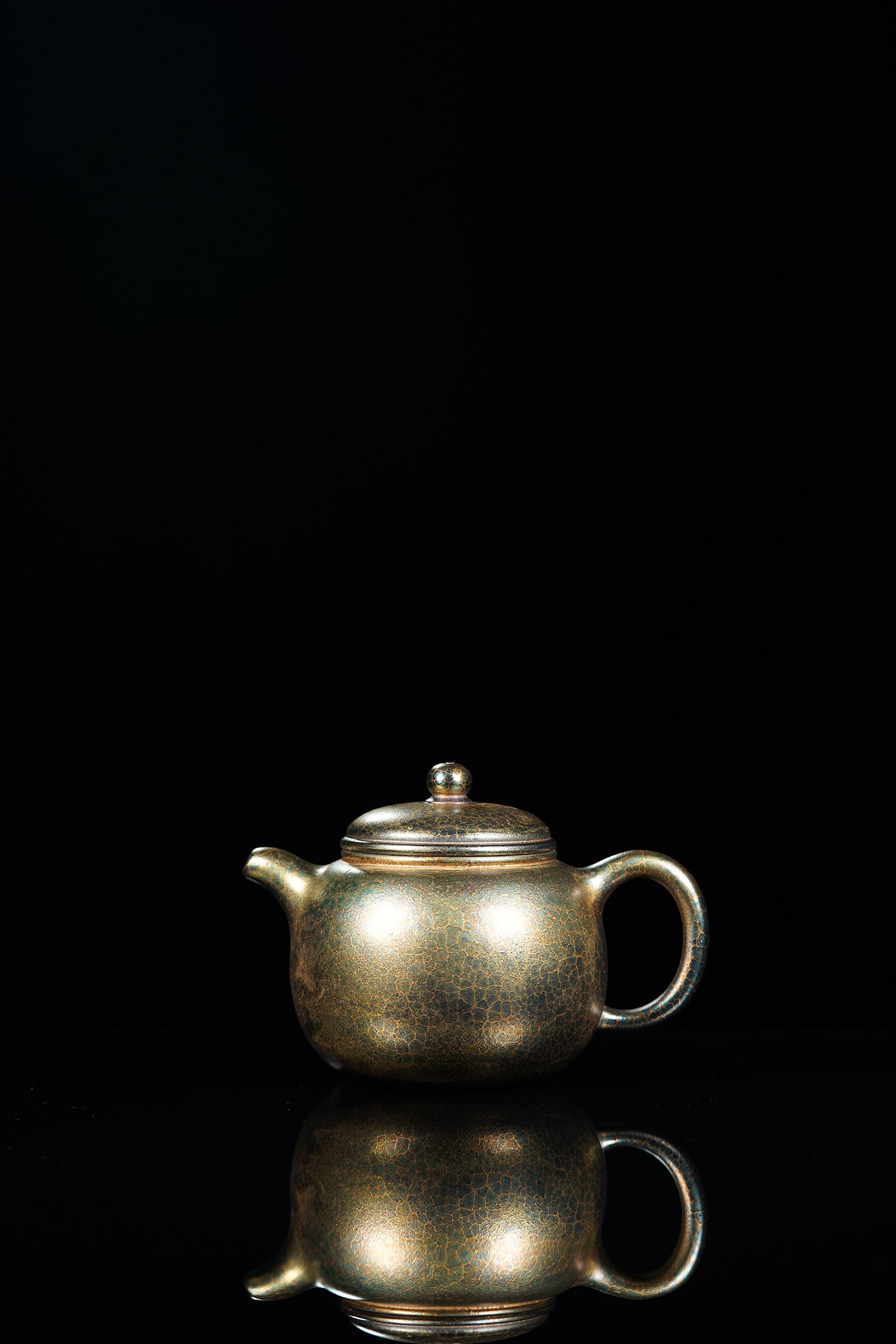 特色紫砂·黄金贝壳烧《匏尊壶》精品重器！  ——原矿优质紫泥·330cc——著名紫砂堂口·福茗堂