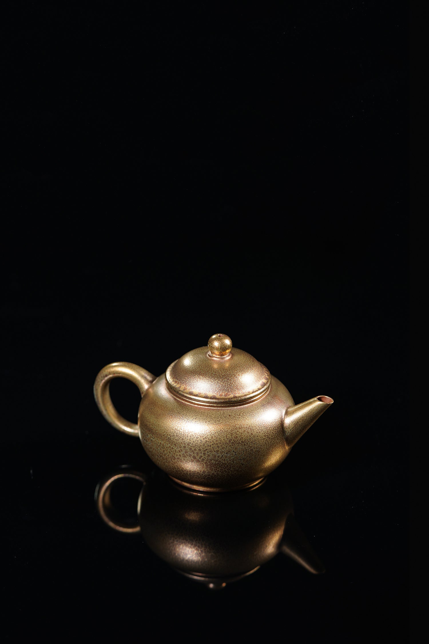 原矿紫砂特色黄金贝壳烧《水平壶》收藏级高端艺术品！  ——原矿优质老段·160cc ——著名紫砂艺术家·马兰制