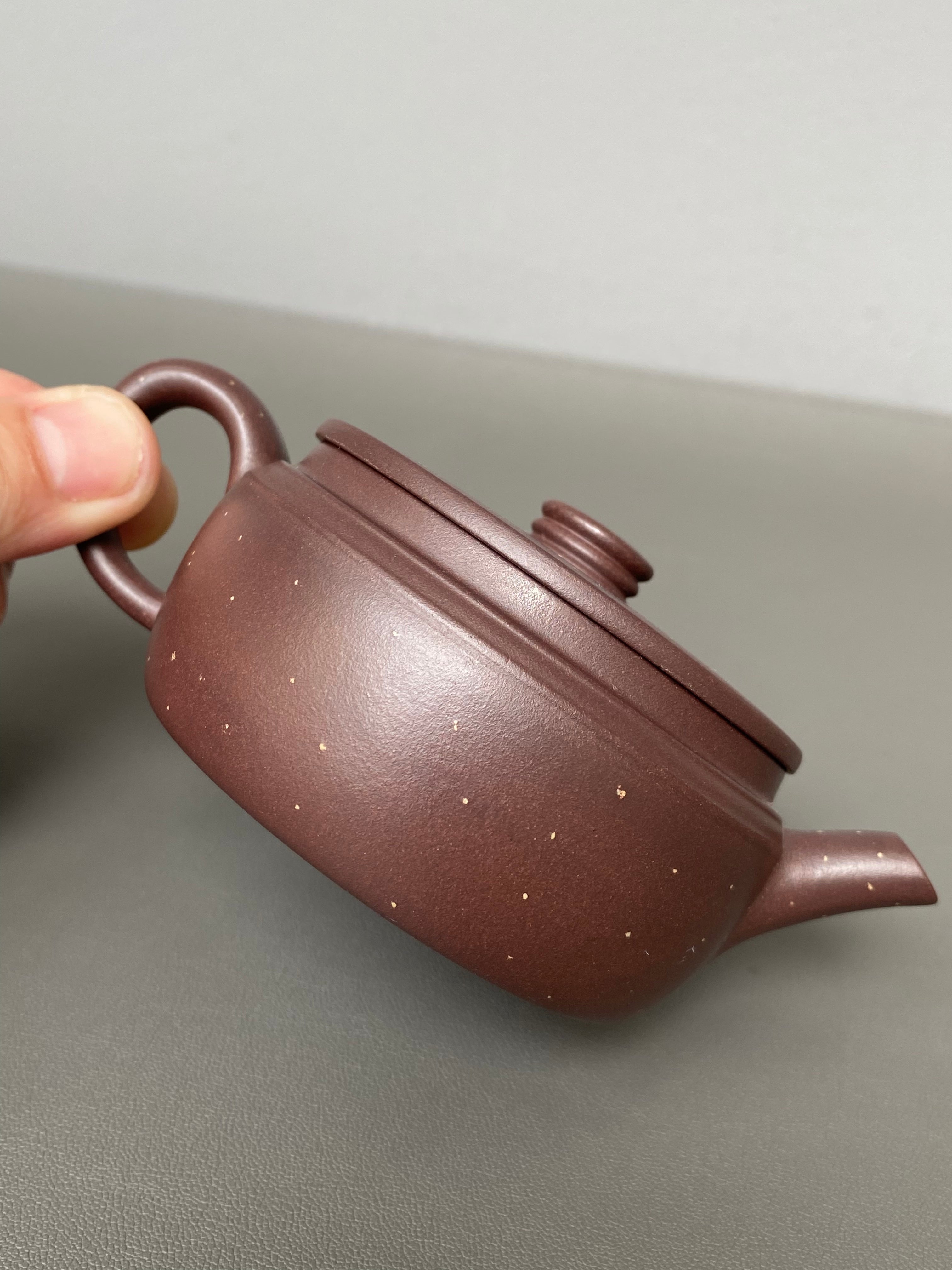 宜兴紫砂：原矿好工好料系列【汉瓦壶】——原矿优质紫泥铺砂·130cc ——紫砂艺术名家·宁辰（风华）