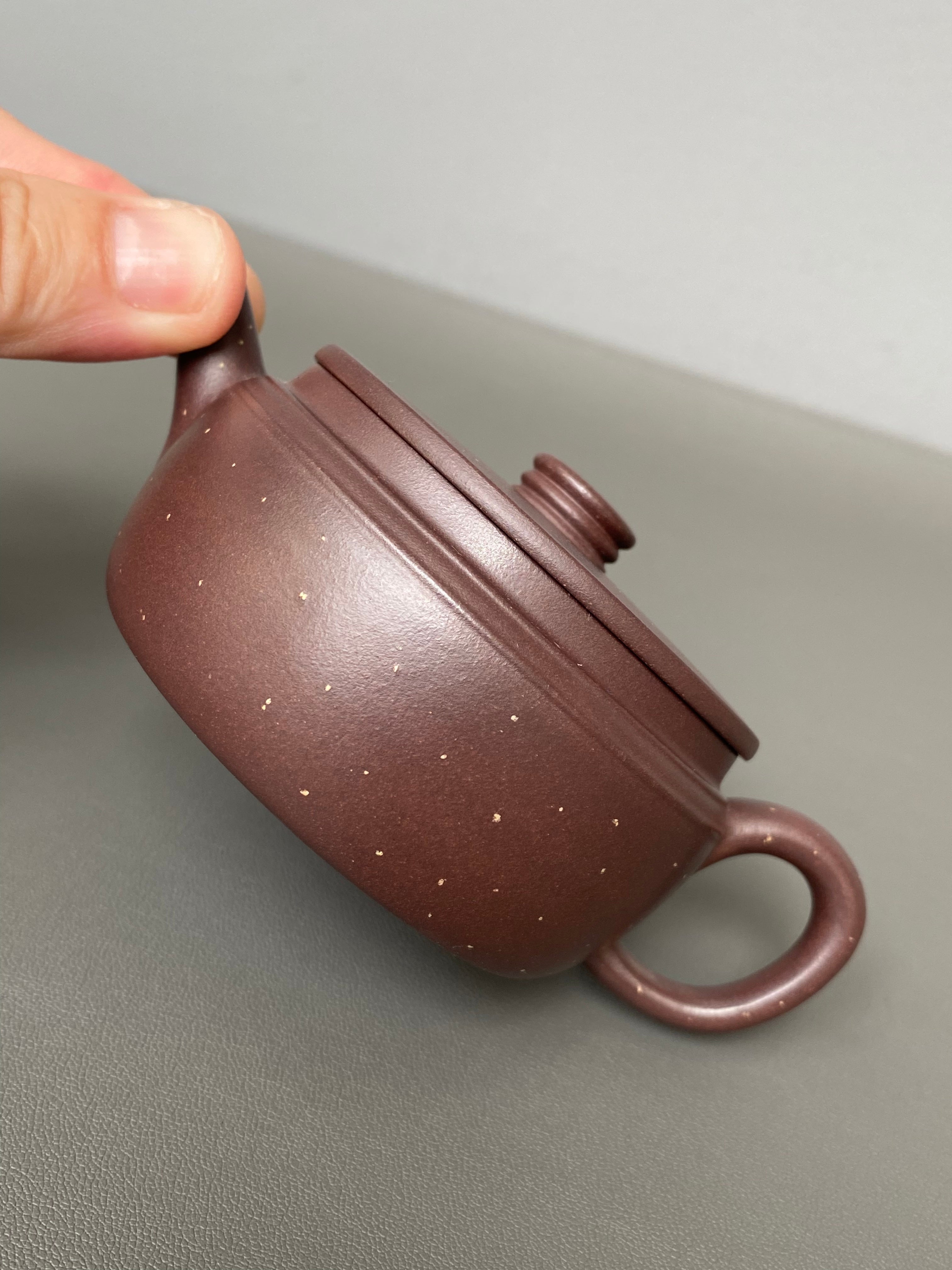 宜兴紫砂：原矿好工好料系列【汉瓦壶】——原矿优质紫泥铺砂·130cc ——紫砂艺术名家·宁辰（风华）