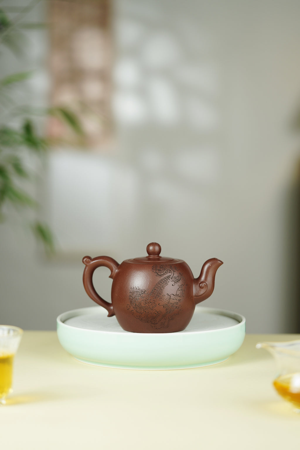 范秀芳制 范伟群装饰｜双省大师联诀紫砂臻品｜金奖作品《玉如意壶》传世收藏·礼赠双绝重器！