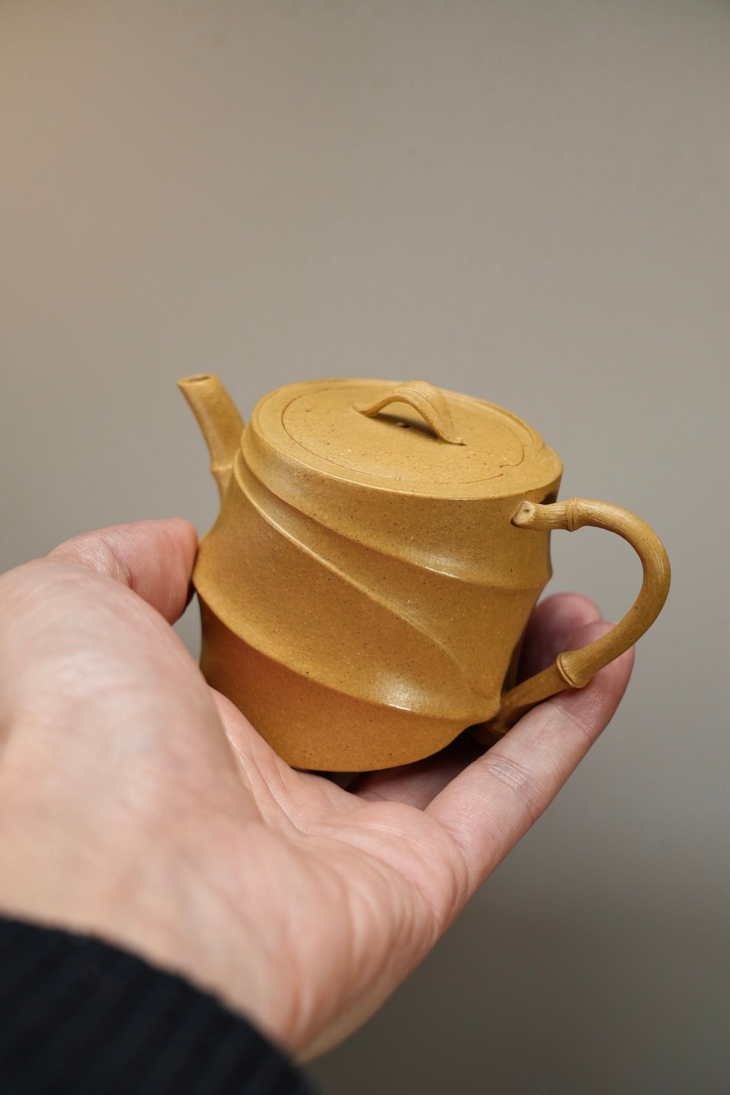 套组·一壶一杯 全手工【香妃·文竹】 原矿极品段泥·壶125cc·杯子50cc