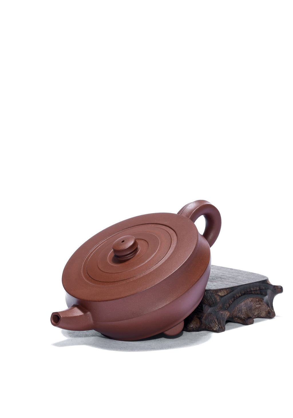 紫砂行家入·杨涛全手工制《玉璧壶》精工好料·高端孤品——原矿优质底槽青·200cc