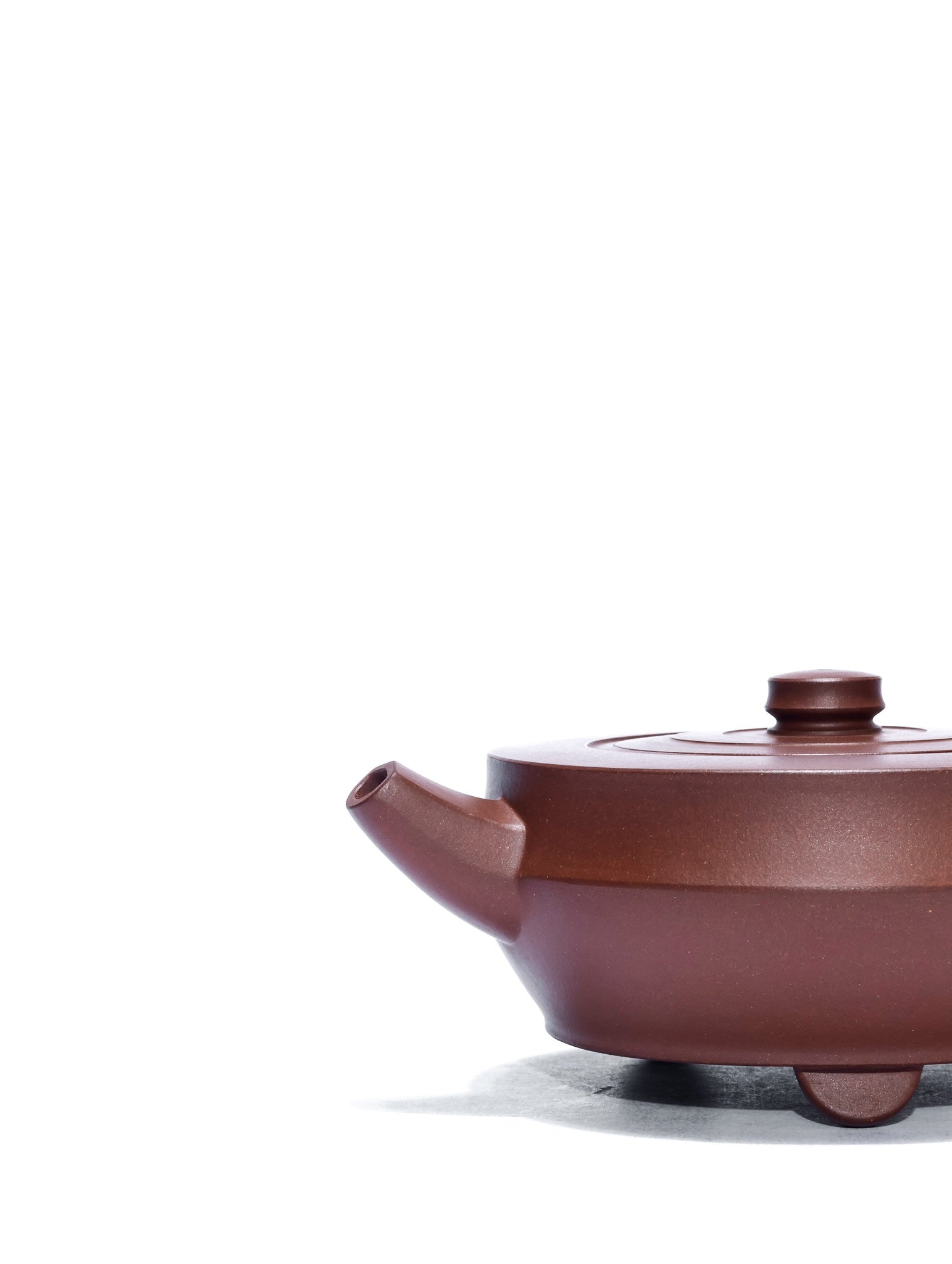 紫砂行家入·杨涛全手工制《玉璧壶》精工好料·高端孤品——原矿优质底槽青·200cc