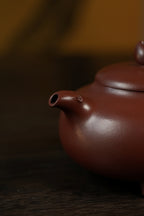 百年传承 紫砂世家｜大生壶第四代嫡传·省大师范秀芳臻品《三足雪桃壶》——原矿优质紫朱砂·350cc（入册款代表作）