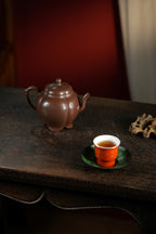 范大生嫡脉｜范秀芳制 范伟群装饰｜双省大师联诀紫砂臻品《莲香壶》——原矿优质紫泥·220cc