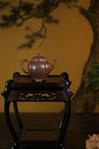 范大生嫡脉｜范秀芳制 范伟群装饰｜双省大师联诀紫砂臻品《莲香壶》——原矿优质紫泥·220cc
