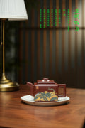 紫砂界80后方器巨匠巅峰臻品《亚明四方壶》传世收藏 甄选原矿优质底槽清·350cc，料工合一、品质顶级