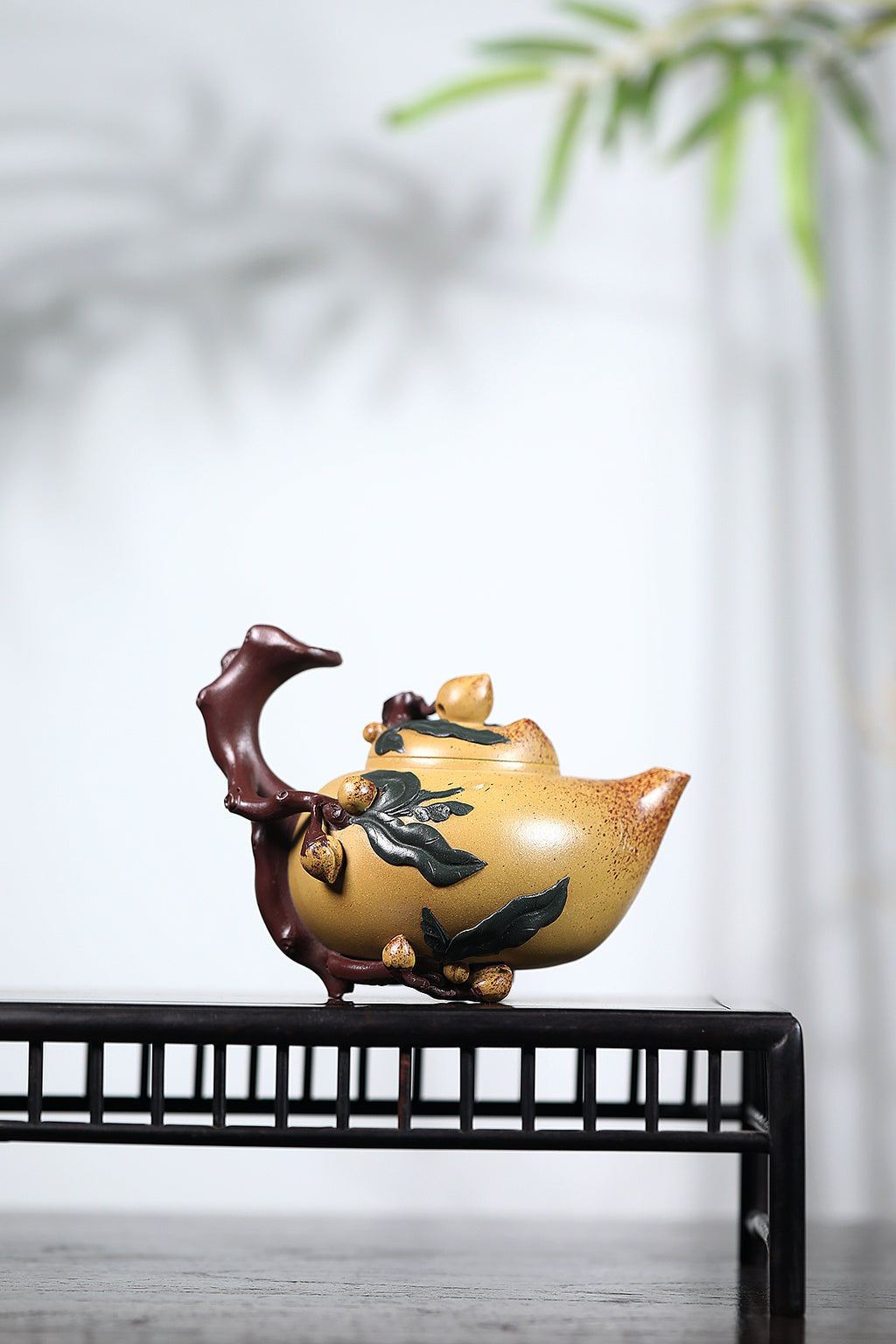 蒋艺华·非遗紫砂巅峰重器《圣桃壶》——原矿优质黄金段泥·300cc ——中国传统陶瓷艺术大师·蒋艺华 制